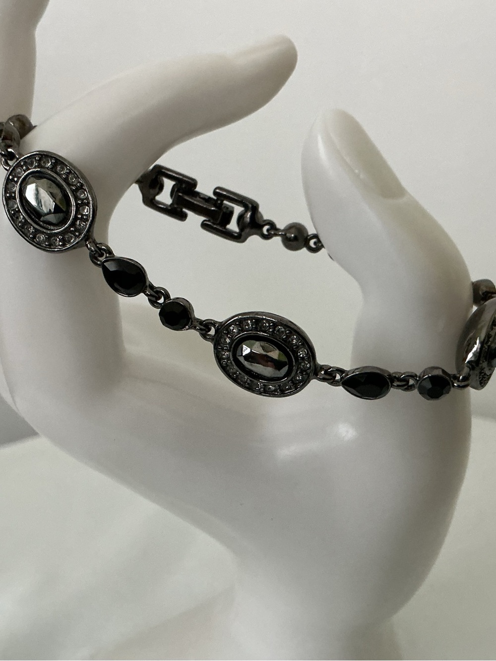 Vintage GIVENCHY Black Crystal Bracelet